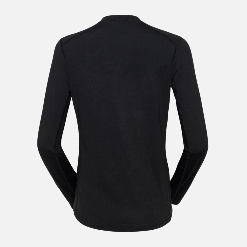 Black long-sleeve shirt on a white background